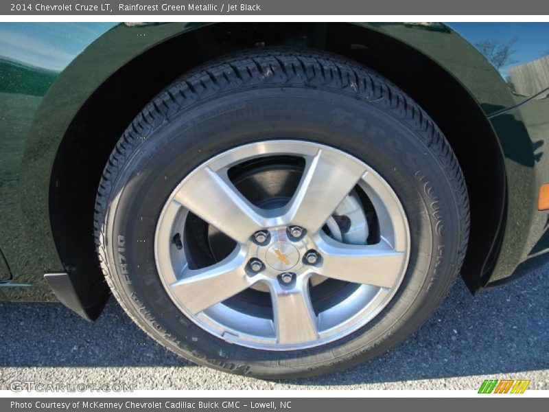 Rainforest Green Metallic / Jet Black 2014 Chevrolet Cruze LT
