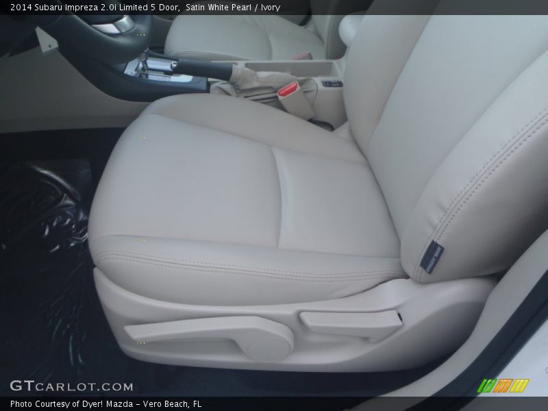 Satin White Pearl / Ivory 2014 Subaru Impreza 2.0i Limited 5 Door
