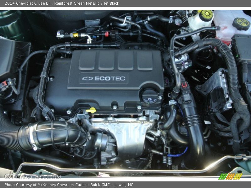Rainforest Green Metallic / Jet Black 2014 Chevrolet Cruze LT