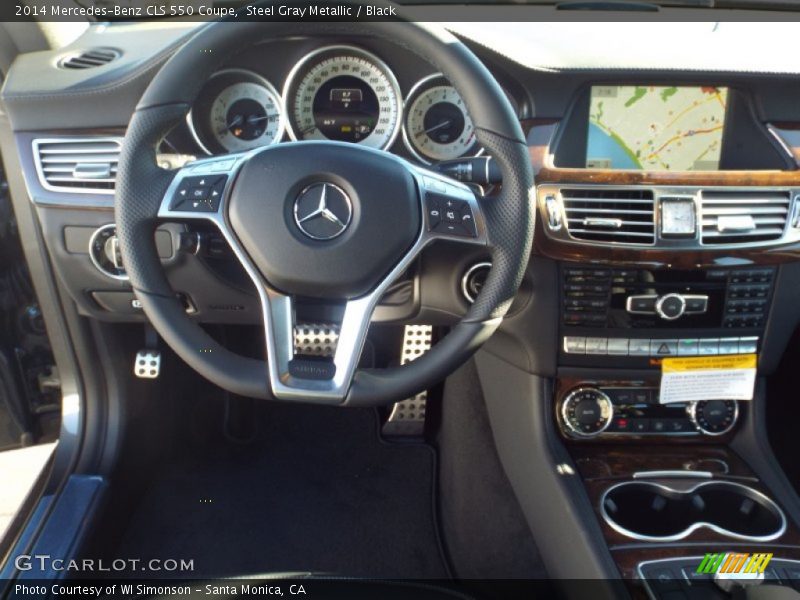 Steel Gray Metallic / Black 2014 Mercedes-Benz CLS 550 Coupe