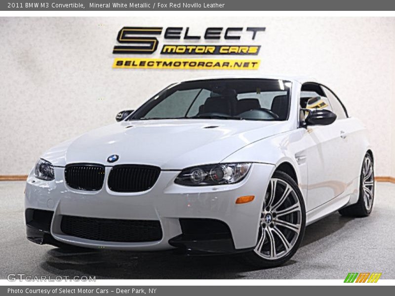 Mineral White Metallic / Fox Red Novillo Leather 2011 BMW M3 Convertible