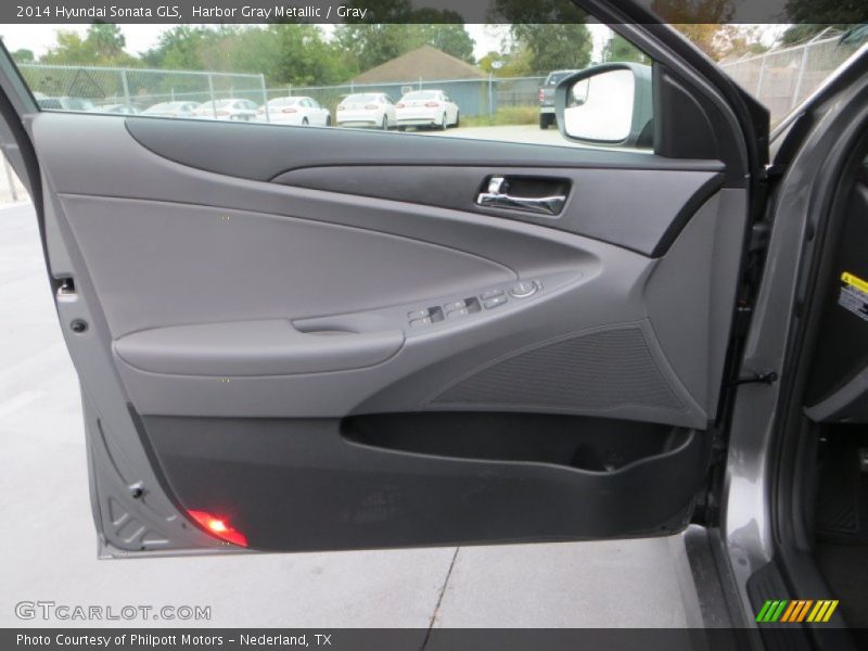 Harbor Gray Metallic / Gray 2014 Hyundai Sonata GLS