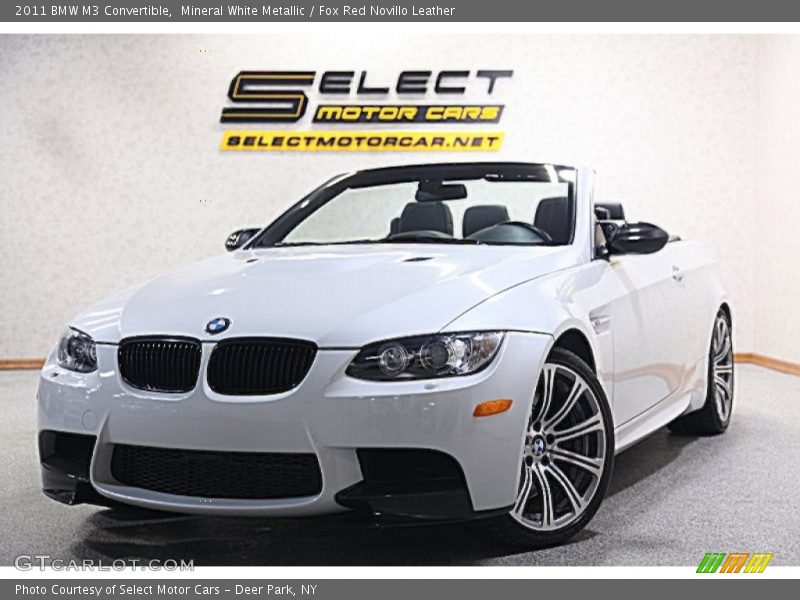 Mineral White Metallic / Fox Red Novillo Leather 2011 BMW M3 Convertible