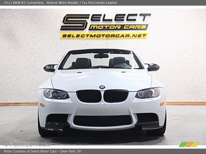 Mineral White Metallic / Fox Red Novillo Leather 2011 BMW M3 Convertible
