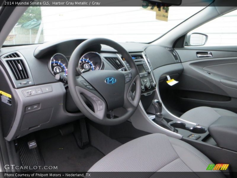 Harbor Gray Metallic / Gray 2014 Hyundai Sonata GLS
