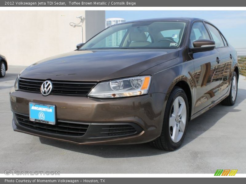 Toffee Brown Metallic / Cornsilk Beige 2012 Volkswagen Jetta TDI Sedan