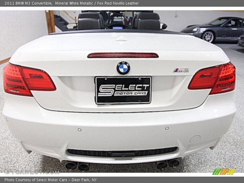 Mineral White Metallic / Fox Red Novillo Leather 2011 BMW M3 Convertible