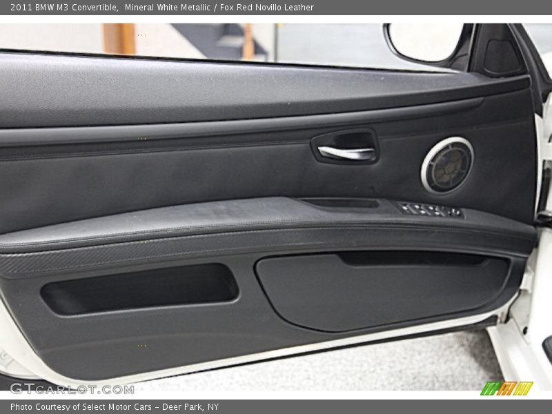 Mineral White Metallic / Fox Red Novillo Leather 2011 BMW M3 Convertible