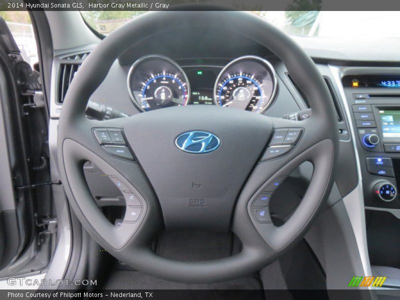 Harbor Gray Metallic / Gray 2014 Hyundai Sonata GLS