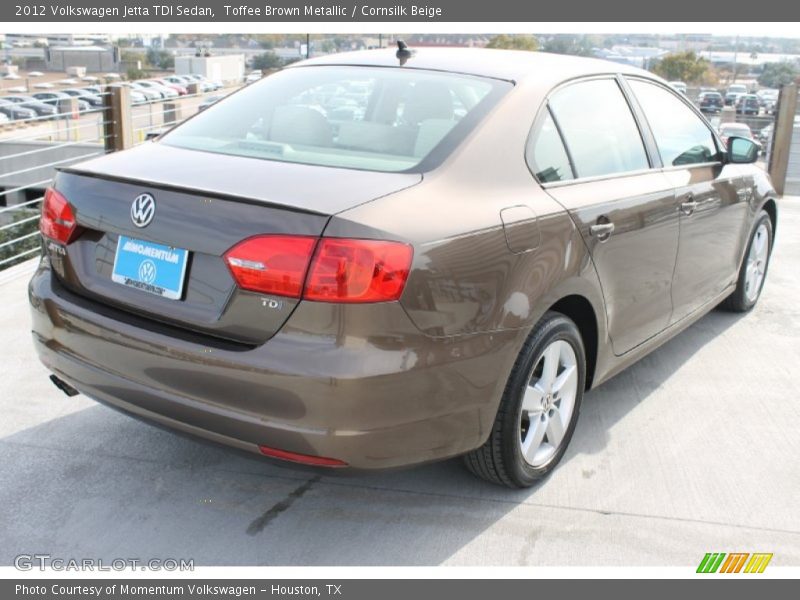 Toffee Brown Metallic / Cornsilk Beige 2012 Volkswagen Jetta TDI Sedan