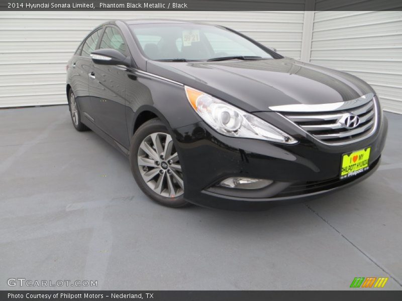 Phantom Black Metallic / Black 2014 Hyundai Sonata Limited