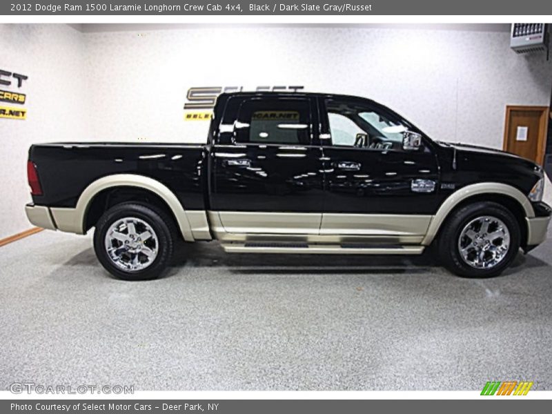 Black / Dark Slate Gray/Russet 2012 Dodge Ram 1500 Laramie Longhorn Crew Cab 4x4