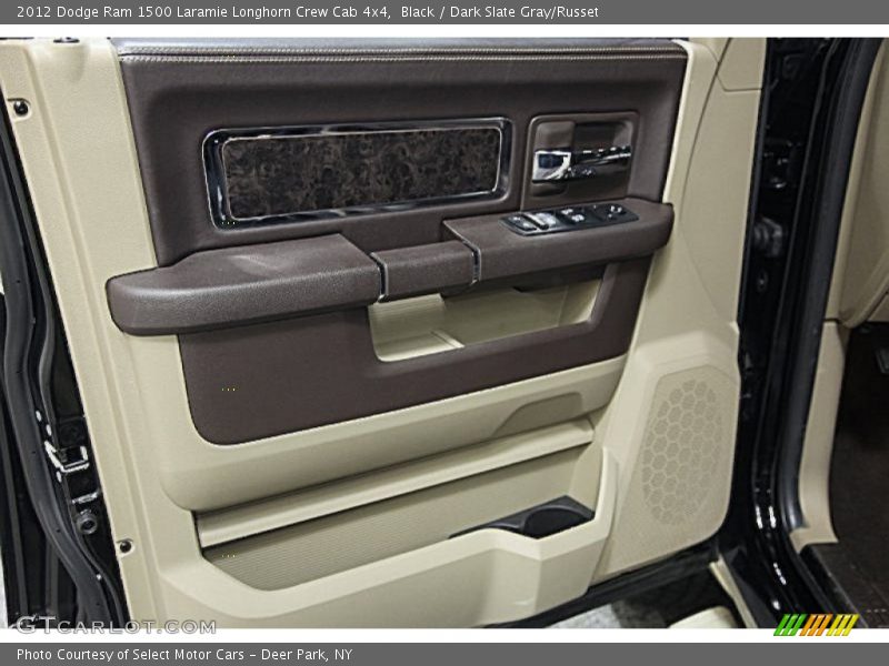 Black / Dark Slate Gray/Russet 2012 Dodge Ram 1500 Laramie Longhorn Crew Cab 4x4