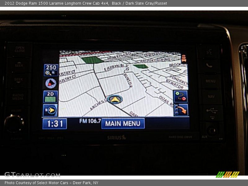 Black / Dark Slate Gray/Russet 2012 Dodge Ram 1500 Laramie Longhorn Crew Cab 4x4