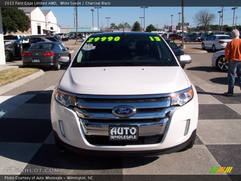 White Suede / Charcoal Black 2013 Ford Edge Limited AWD