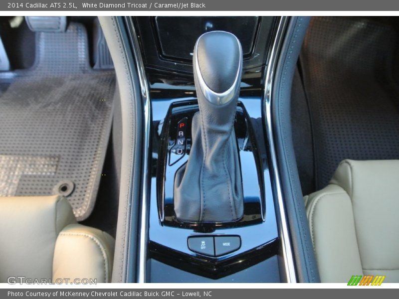 White Diamond Tricoat / Caramel/Jet Black 2014 Cadillac ATS 2.5L
