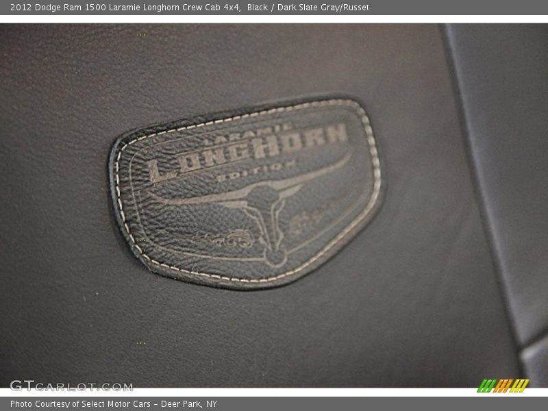 Black / Dark Slate Gray/Russet 2012 Dodge Ram 1500 Laramie Longhorn Crew Cab 4x4
