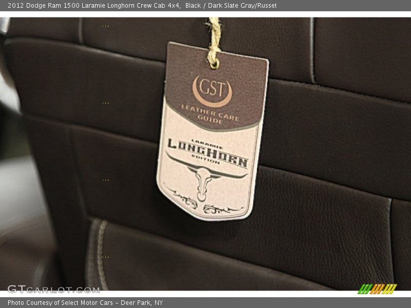 Black / Dark Slate Gray/Russet 2012 Dodge Ram 1500 Laramie Longhorn Crew Cab 4x4