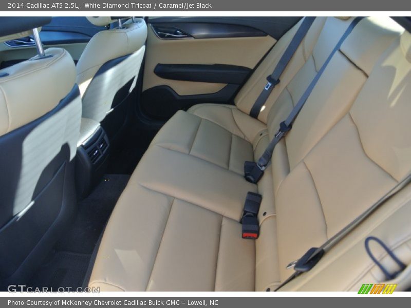 White Diamond Tricoat / Caramel/Jet Black 2014 Cadillac ATS 2.5L
