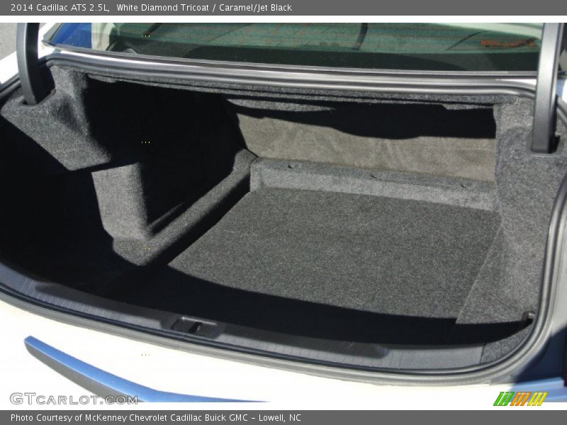 White Diamond Tricoat / Caramel/Jet Black 2014 Cadillac ATS 2.5L