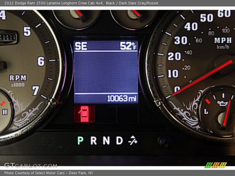Black / Dark Slate Gray/Russet 2012 Dodge Ram 1500 Laramie Longhorn Crew Cab 4x4
