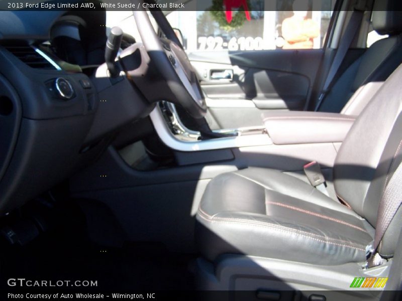 White Suede / Charcoal Black 2013 Ford Edge Limited AWD