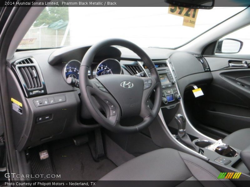 Phantom Black Metallic / Black 2014 Hyundai Sonata Limited