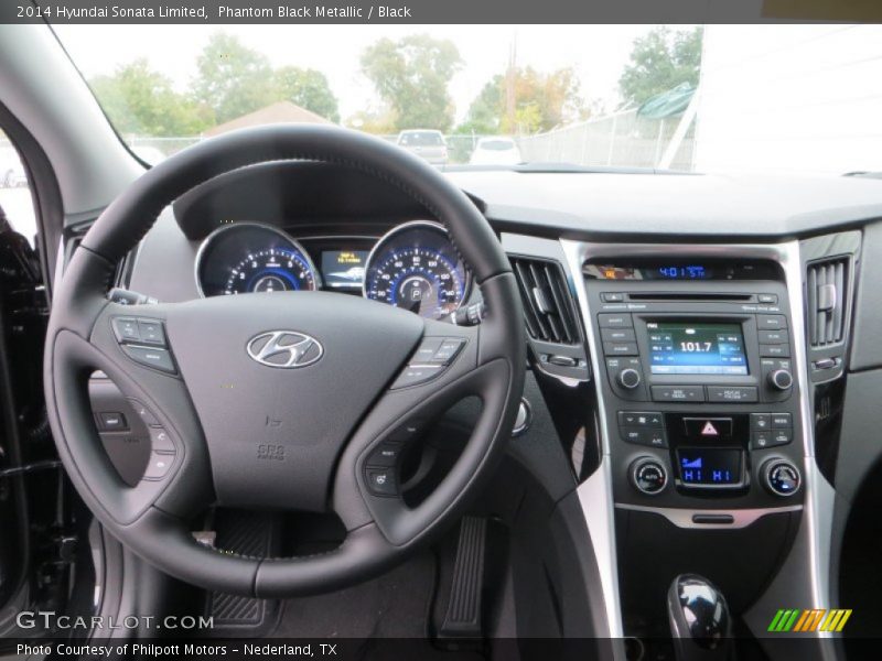 Phantom Black Metallic / Black 2014 Hyundai Sonata Limited
