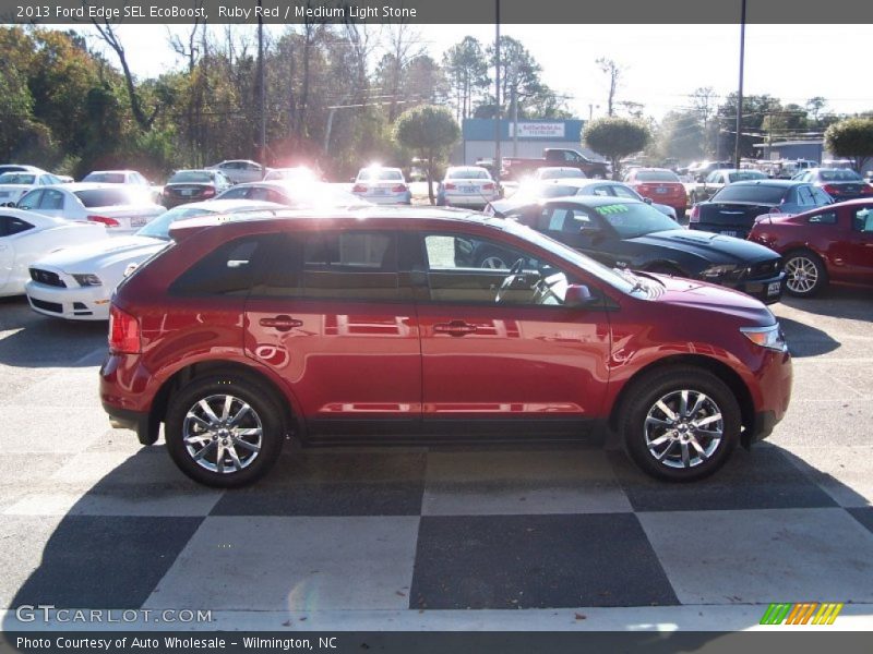 Ruby Red / Medium Light Stone 2013 Ford Edge SEL EcoBoost