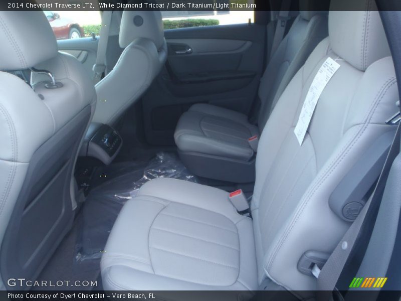 White Diamond Tricoat / Dark Titanium/Light Titanium 2014 Chevrolet Traverse LTZ
