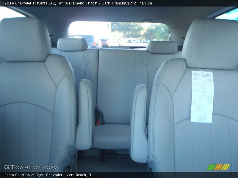 White Diamond Tricoat / Dark Titanium/Light Titanium 2014 Chevrolet Traverse LTZ