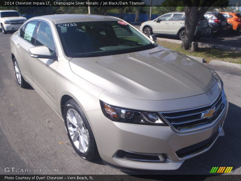 Champagne Silver Metallic / Jet Black/Dark Titanium 2014 Chevrolet Impala LT