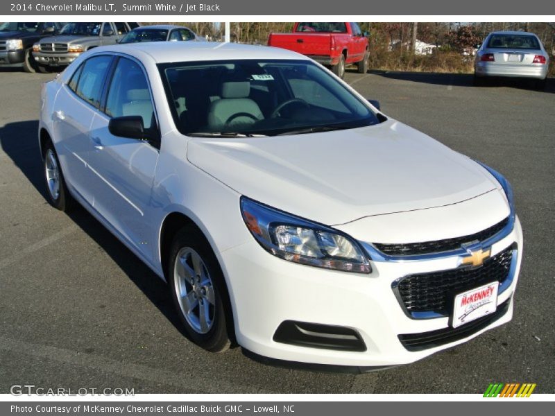 Summit White / Jet Black 2014 Chevrolet Malibu LT