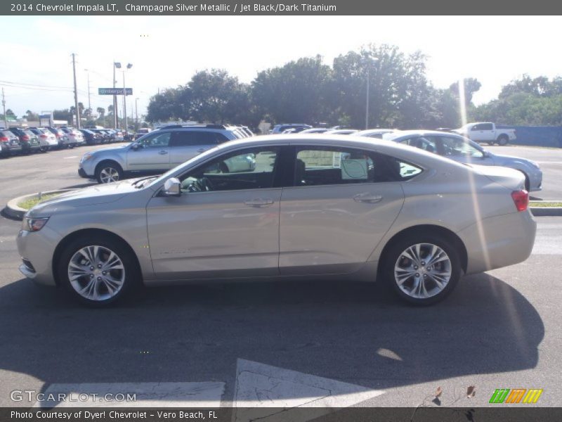 Champagne Silver Metallic / Jet Black/Dark Titanium 2014 Chevrolet Impala LT