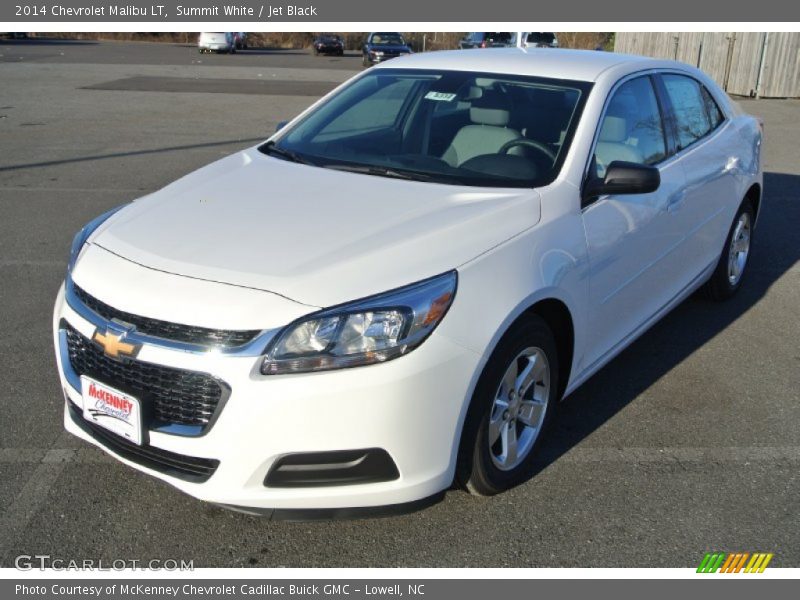 Summit White / Jet Black 2014 Chevrolet Malibu LT