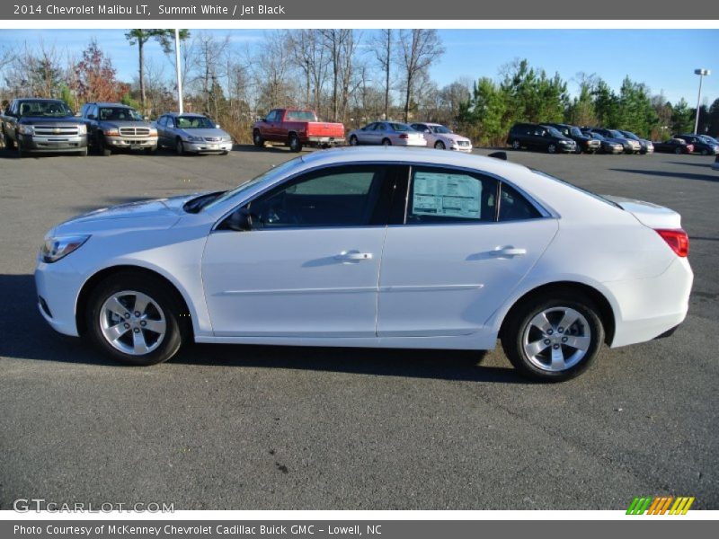 Summit White / Jet Black 2014 Chevrolet Malibu LT