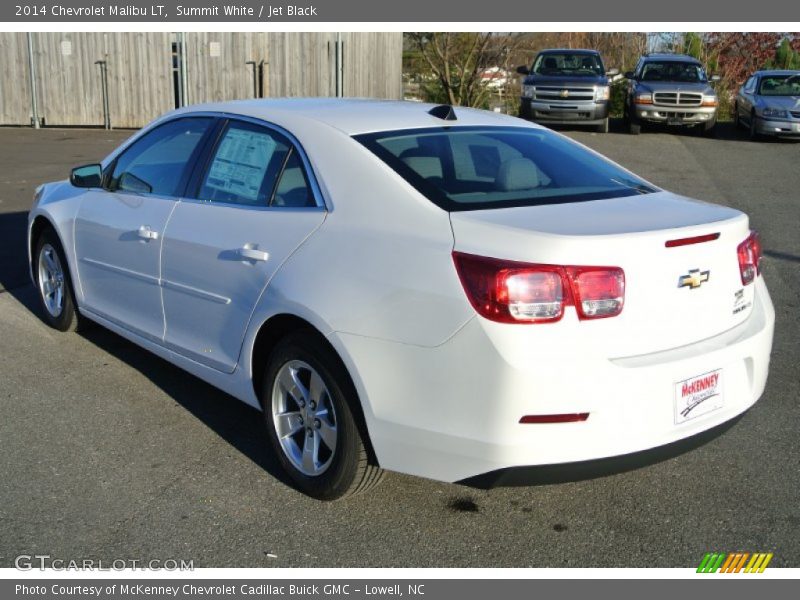 Summit White / Jet Black 2014 Chevrolet Malibu LT