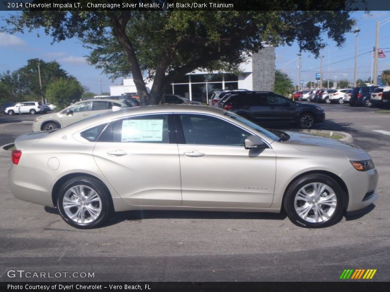 Champagne Silver Metallic / Jet Black/Dark Titanium 2014 Chevrolet Impala LT