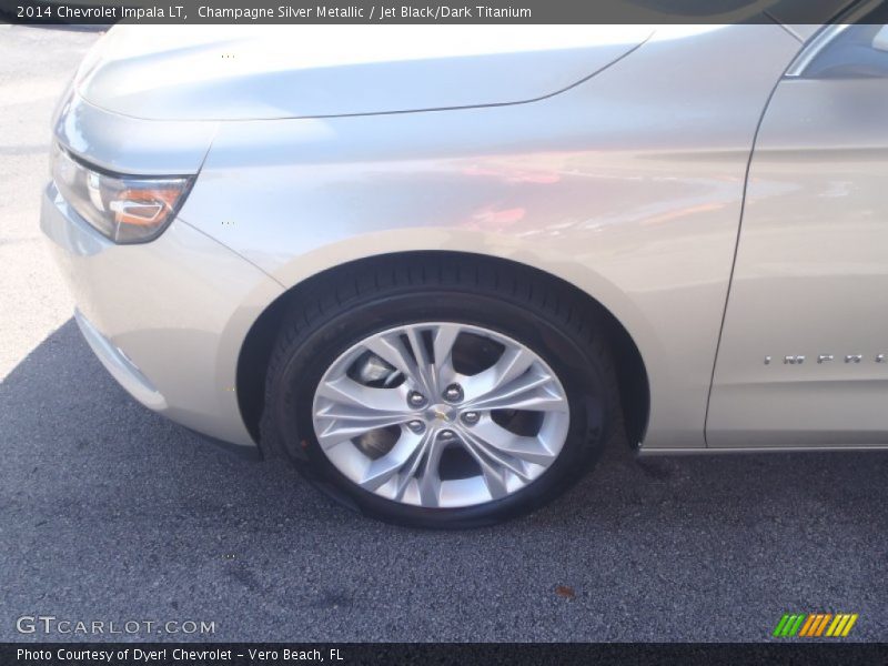 Champagne Silver Metallic / Jet Black/Dark Titanium 2014 Chevrolet Impala LT