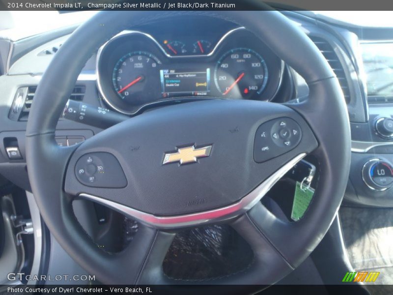 Champagne Silver Metallic / Jet Black/Dark Titanium 2014 Chevrolet Impala LT