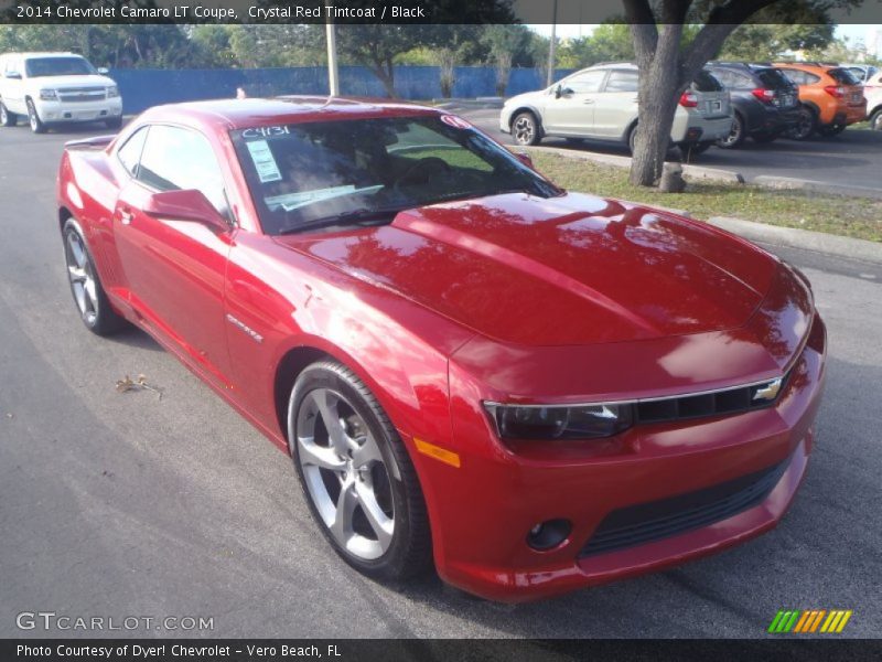 Crystal Red Tintcoat / Black 2014 Chevrolet Camaro LT Coupe