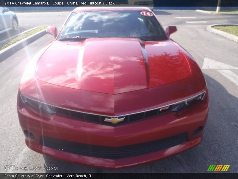 Crystal Red Tintcoat / Black 2014 Chevrolet Camaro LT Coupe