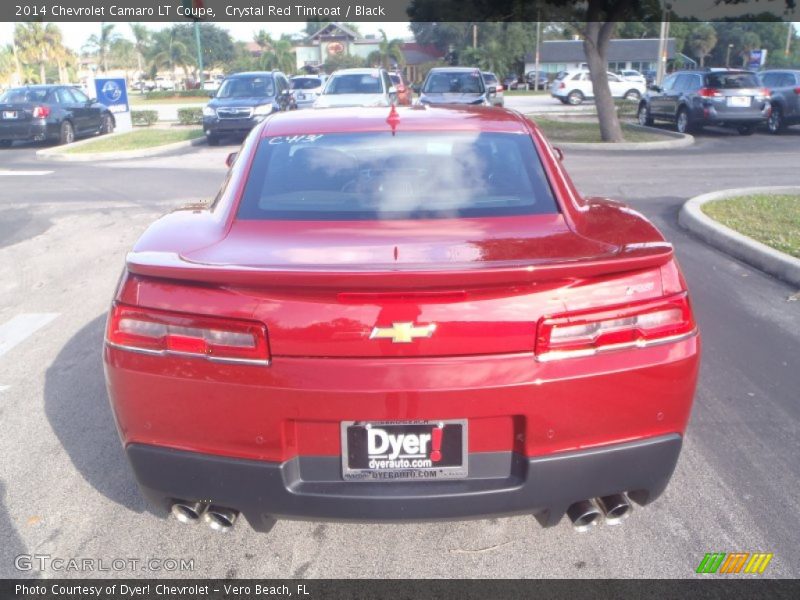 Crystal Red Tintcoat / Black 2014 Chevrolet Camaro LT Coupe