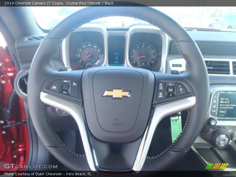 Crystal Red Tintcoat / Black 2014 Chevrolet Camaro LT Coupe