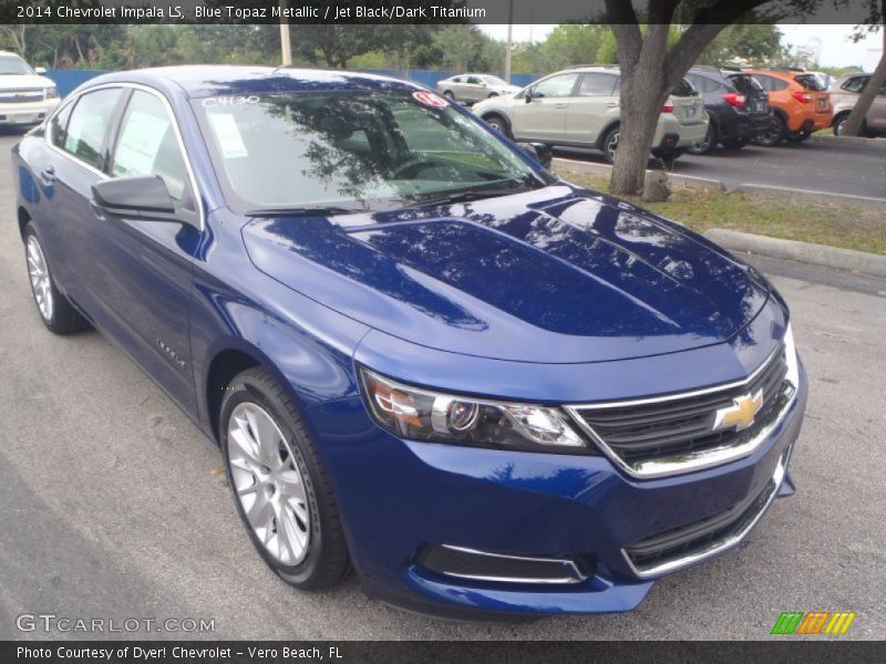 Blue Topaz Metallic / Jet Black/Dark Titanium 2014 Chevrolet Impala LS