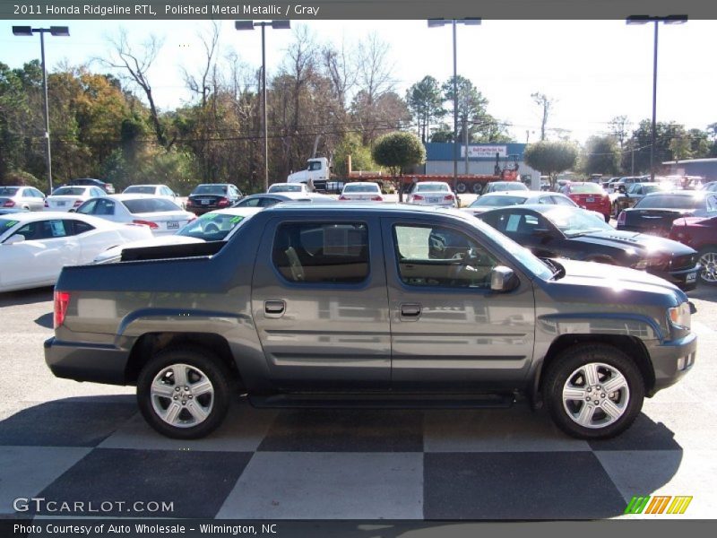 Polished Metal Metallic / Gray 2011 Honda Ridgeline RTL