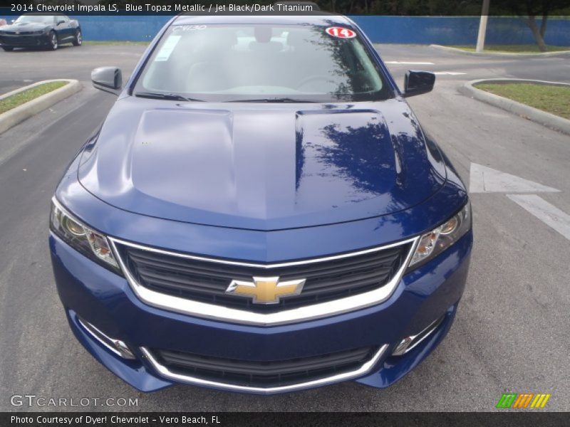 Blue Topaz Metallic / Jet Black/Dark Titanium 2014 Chevrolet Impala LS
