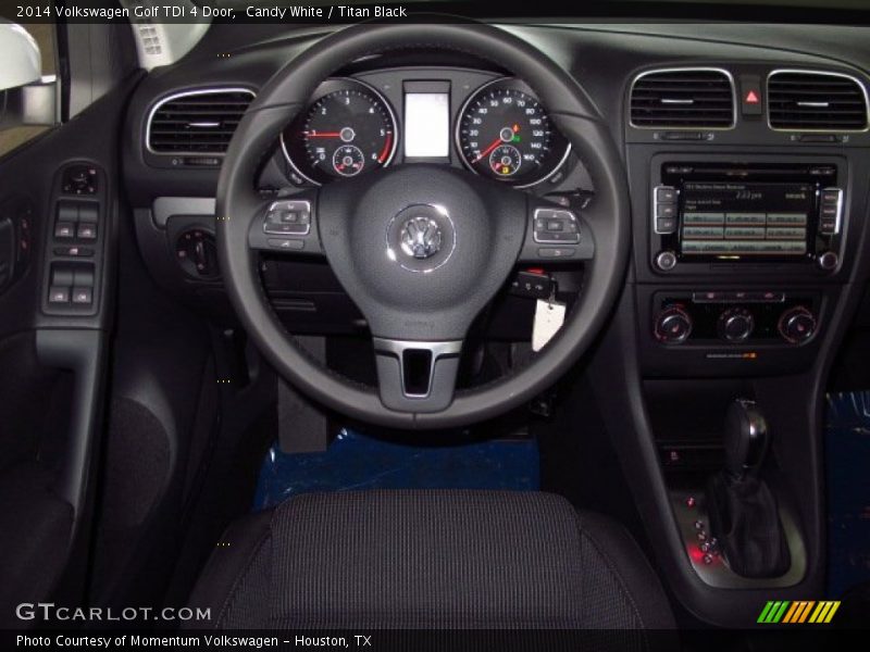 Candy White / Titan Black 2014 Volkswagen Golf TDI 4 Door