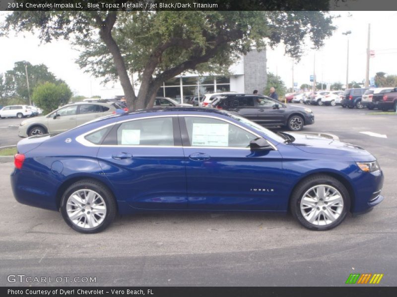Blue Topaz Metallic / Jet Black/Dark Titanium 2014 Chevrolet Impala LS
