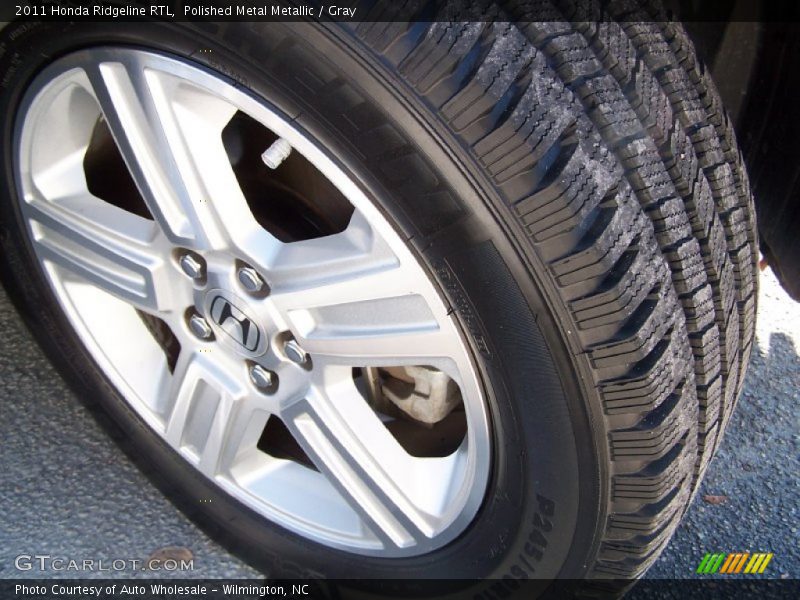 Polished Metal Metallic / Gray 2011 Honda Ridgeline RTL